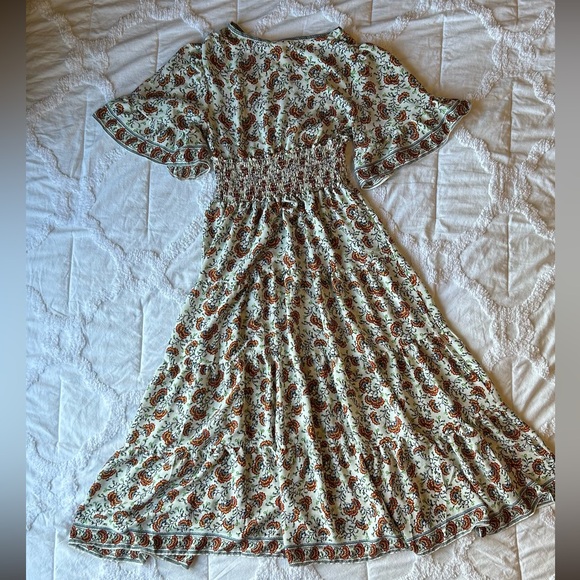 NWT Max Studio Smocked Waist Midi Dress - Picture 5 of 7